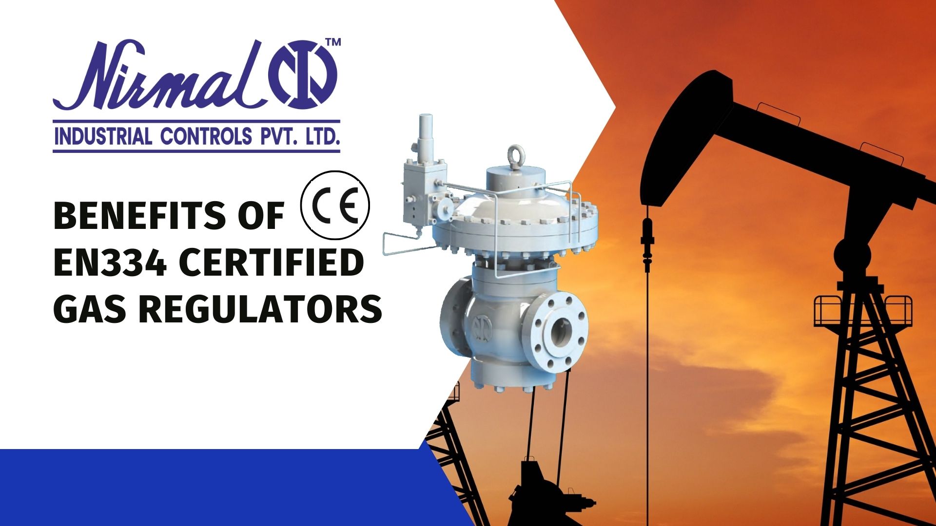 EN334 certified gas pressure regulators